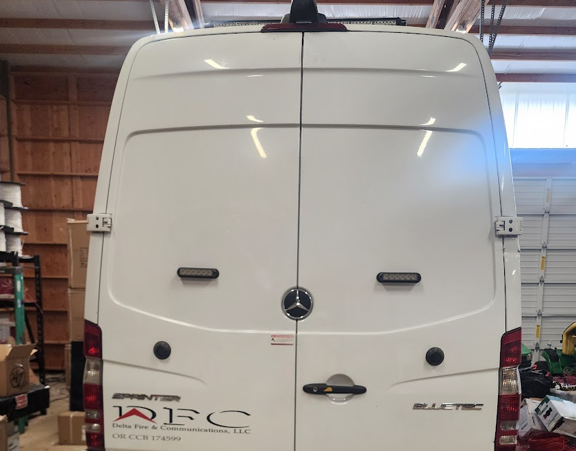 Delta Fire and Communications service van
